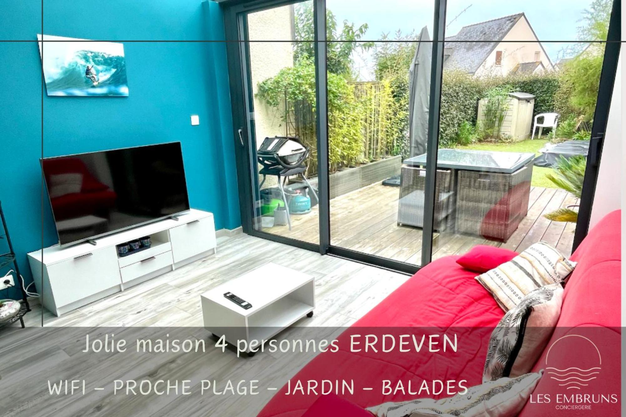 Jolie Petite Maison A 500M De La Plage D'Erdeven Exterior foto